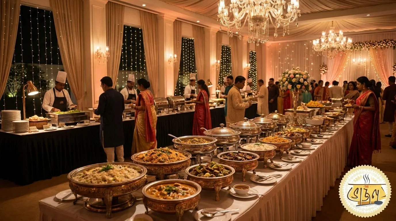 Wedding catering at a Newtown Action Area banquet hall