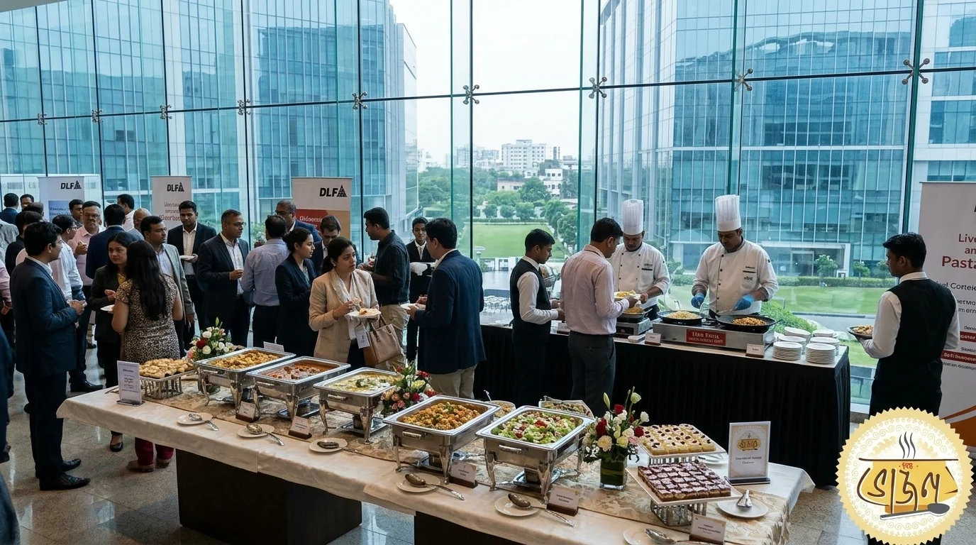 Corporate event catering at DLF Newtown by New Bhojon Caterer