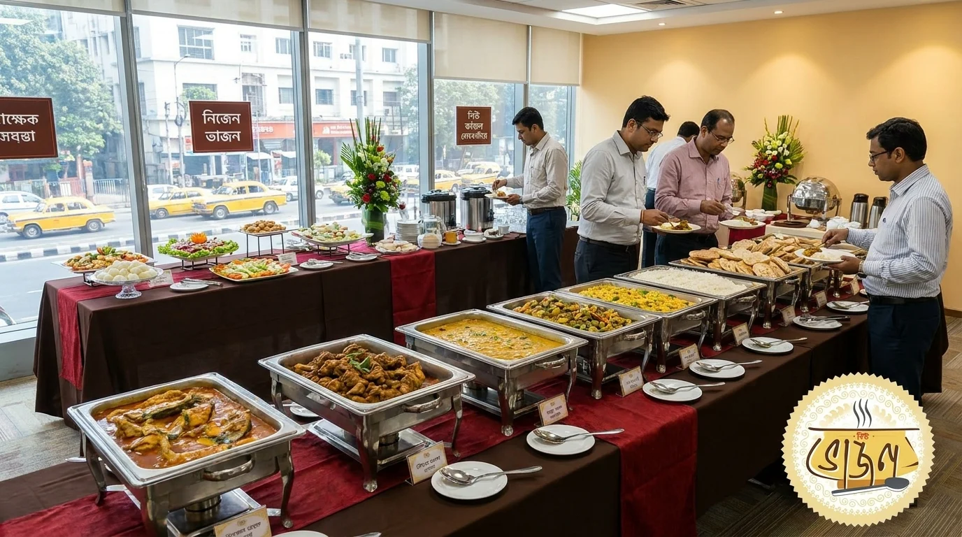 Corporate lunch catering near Park Street by New Bhojon Caterer
