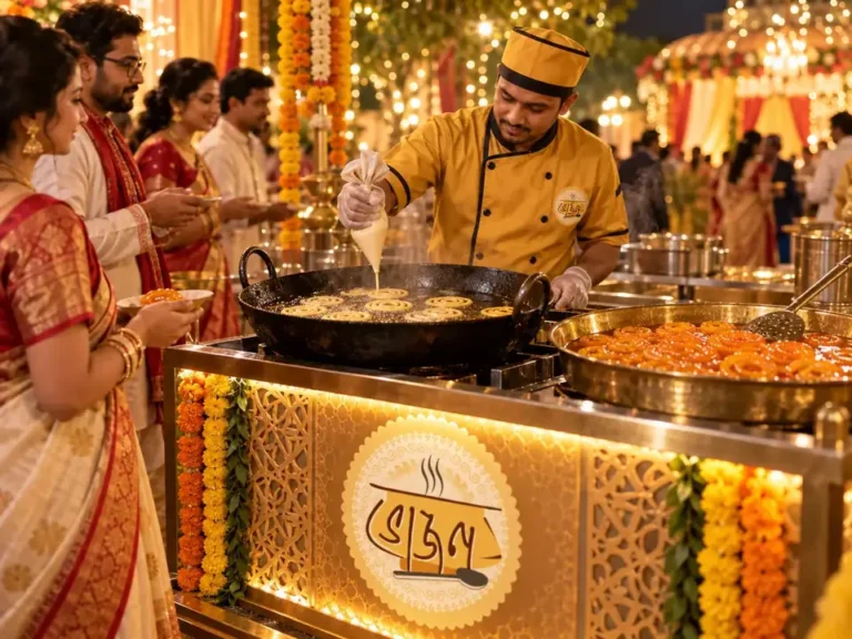 Home 11 Live jalebi counter at a Kolkata party